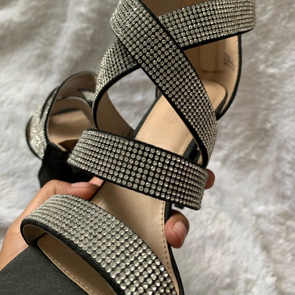 Black Rhinestone Heels - Picture 3 of 5